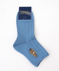 POLO RALPH LAUREN SOCKS / ポロラルフローレンソックス ソックス | ベア刺繍　ミドル