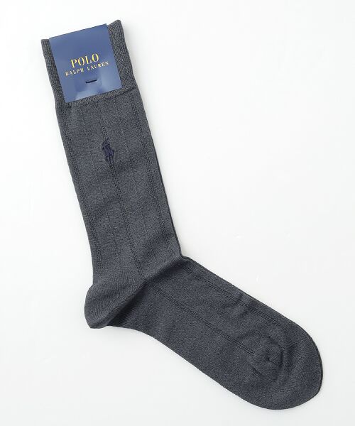 POLO RALPH LAUREN SOCKS / ポロラルフローレンソックス ソックス | タック＆スパイラル（チャコール）