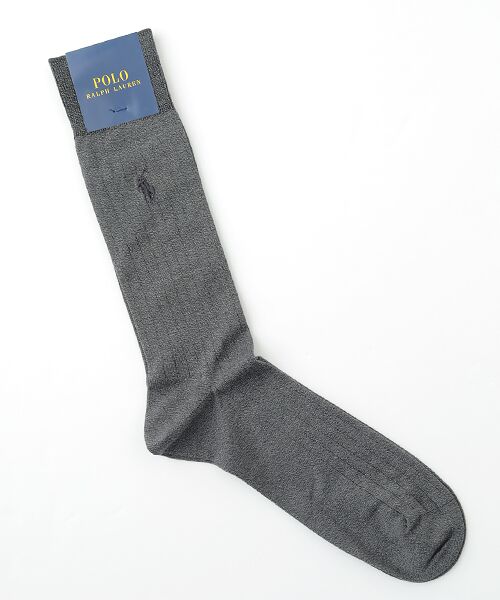 POLO RALPH LAUREN SOCKS / ポロラルフローレンソックス ソックス | 9×1リブ（チャコール）