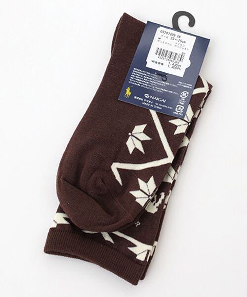 POLO RALPH LAUREN SOCKS / ポロラルフローレンソックス ソックス | ALLOVER SNOW FLAKE | 詳細1