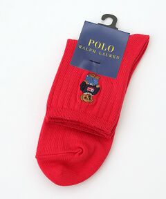 POLO RALPH LAUREN SOCKS / ポロラルフローレンソックス ソックス | ベア刺繍リブクルー