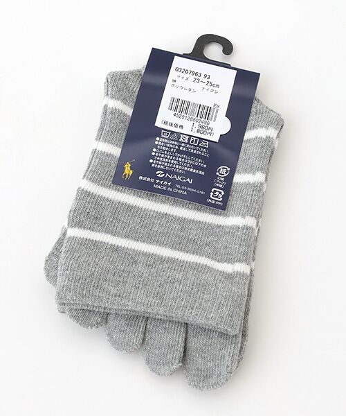 POLO RALPH LAUREN SOCKS / ポロラルフローレンソックス ソックス | ボーダー５本指 | 詳細3