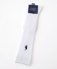 POLO RALPH LAUREN SOCKS / ポロラルフローレンソックス ソックス | 片面P/P刺繍36cm丈　ハイソックス