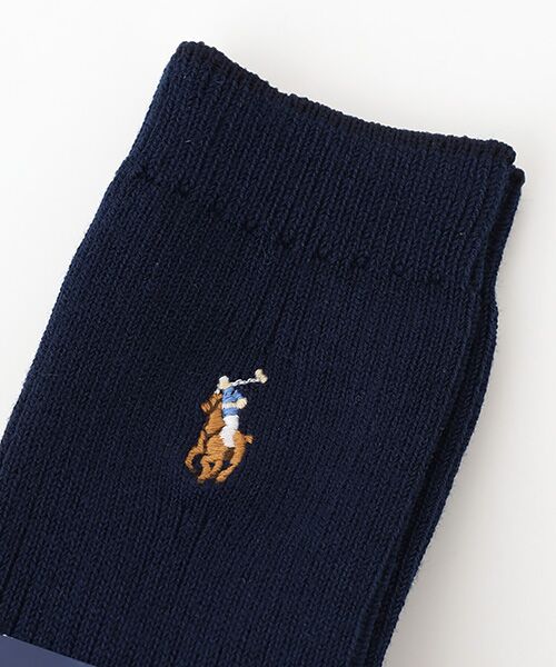 POLO RALPH LAUREN SOCKS / ポロラルフローレンソックス ソックス | マルチPP刺繍リブ | 詳細3