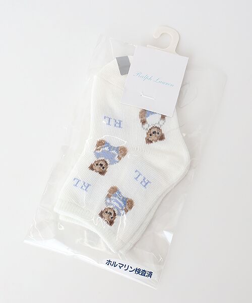 POLO RALPH LAUREN SOCKS / ポロラルフローレンソックス ソックス | Tossedベア（アイスブルー）