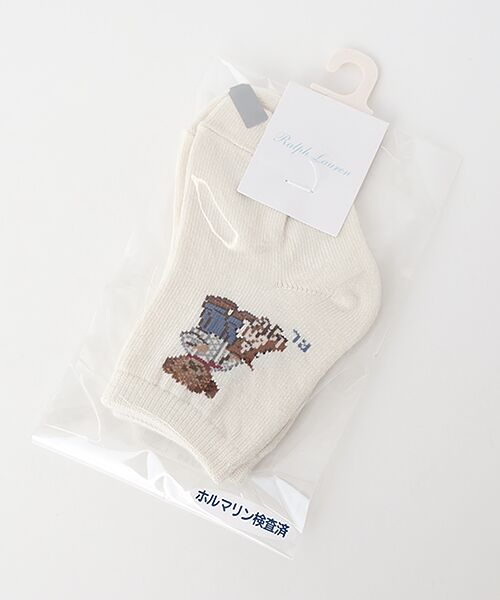 POLO RALPH LAUREN SOCKS / ポロラルフローレンソックス ソックス | ARAN ISLE BABY BOY BEAR（オフホワイト）