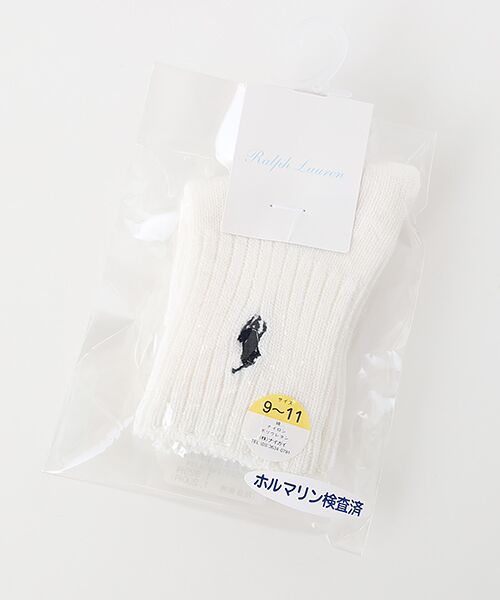 POLO RALPH LAUREN SOCKS / ポロラルフローレンソックス ソックス | クラシックブーツソックス（ホワイトxブラック）