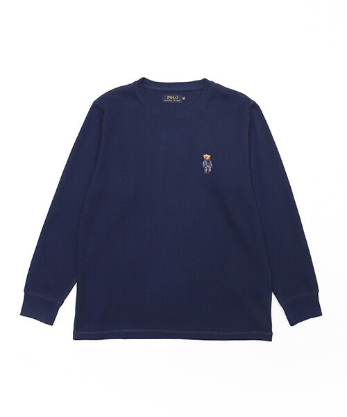 POLO RALPH LAUREN】ワッフル ロングスリーブクルーネックシャツ-