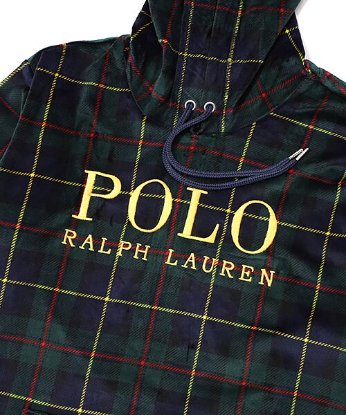 POLO RALPH LAUREN UNDERWEAR SLEEPWEAR / ポロ ラルフ ローレン アンダーウェア スリープウェア ルームウェア | ブラッシュドベロア フーディー ロングスリーブ | 詳細6