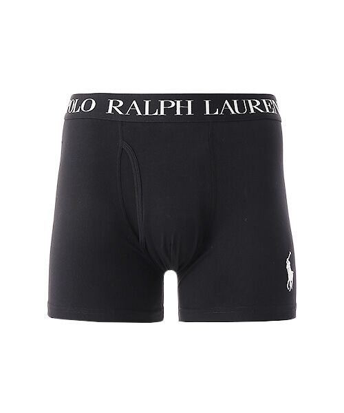 POLO RALPH LAUREN UNDERWEAR SLEEPWEAR/ポロ ラルフ ローレン アンダーウェア スリープウェア ボクサーブリーフ PP刺繍 ブラック M POLO RALPH LAUREN UNDERWEAR SLEEPWEAR/ポロ ラルフ ローレン アンダーウェア スリープウェア ボクサーブリーフ PP刺繍 ブラック M