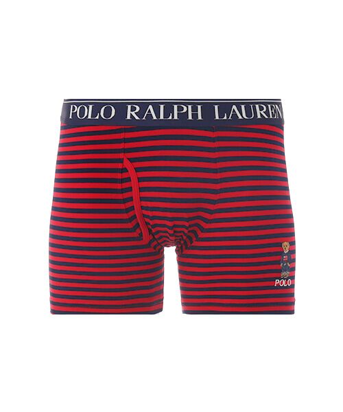 POLO RALPH LAUREN UNDERWEAR SLEEPWEAR/ポロ ラルフ ローレン アンダーウェア スリープウェア ボクサーブリーフ ストライプ コアフラッグセーターベア刺繍 レッド L POLO RALPH LAUREN UNDERWEAR SLEEPWEAR/ポロ ラルフ ローレン アンダーウェア スリープウェア ボクサーブリーフ ストライプ コアフラッグセーターベア刺繍 レッド L