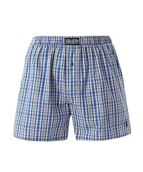 POLO RALPH LAUREN UNDERWEAR SLEEPWEAR/ポロ ラルフ ローレン アンダーウェア スリープウェア トランクス ラグーンチェック ブルー M POLO RALPH LAUREN UNDERWEAR SLEEPWEAR/ポロ ラルフ ローレン アンダーウェア スリープウェア トランクス ラグーンチェック ブルー M