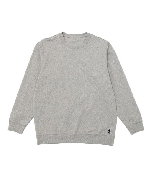 POLO RALPH LAUREN UNDERWEAR SLEEPWEAR/ポロ ラルフ ローレン アンダーウェア スリープウェア ミニフレンチテリー ロングスリーブクルーネック ヘザーグレー L POLO RALPH LAUREN UNDERWEAR SLEEPWEAR/ポロ ラルフ ローレン アンダーウェア スリープウェア ミニフレンチテリー ロングスリーブクルーネック ヘザーグレー L