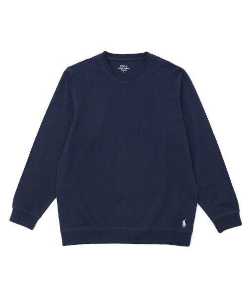 POLO RALPH LAUREN UNDERWEAR SLEEPWEAR/ポロ ラルフ ローレン アンダーウェア スリープウェア ミニフレンチテリー ロングスリーブクルーネック ネイビー LL POLO RALPH LAUREN UNDERWEAR SLEEPWEAR/ポロ ラルフ ローレン アンダーウェア スリープウェア ミニフレンチテリー ロングスリーブクルーネック ネイビー LL