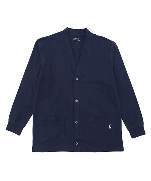 POLO RALPH LAUREN UNDERWEAR SLEEPWEAR/ポロ ラルフ ローレン アンダーウェア スリープウェア ミニフレンチテリー カーディガン ネイビー L POLO RALPH LAUREN UNDERWEAR SLEEPWEAR/ポロ ラルフ ローレン アンダーウェア スリープウェア ミニフレンチテリー カーディガン ネイビー L