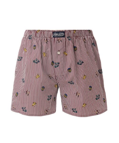POLO RALPH LAUREN UNDERWEAR SLEEPWEAR/ポロ ラルフ ローレン アンダーウェア スリープウェア トランクス ラグビーベンガルプリント カーディナル L