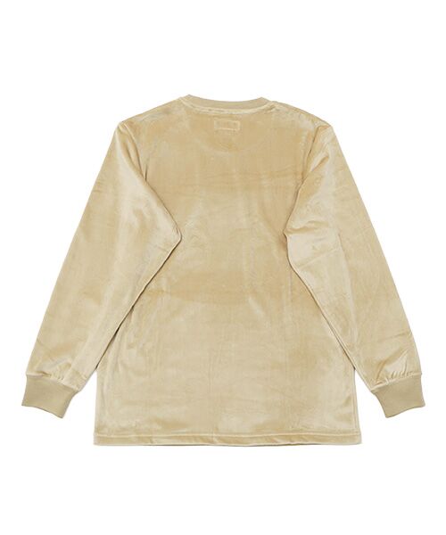 POLO RALPH LAUREN UNDERWEAR SLEEPWEAR / ポロ ラルフ ローレン アンダーウェア スリープウェア ルームウェア | ブラッシュドベロア ロングスリーブクルーネック | 詳細3