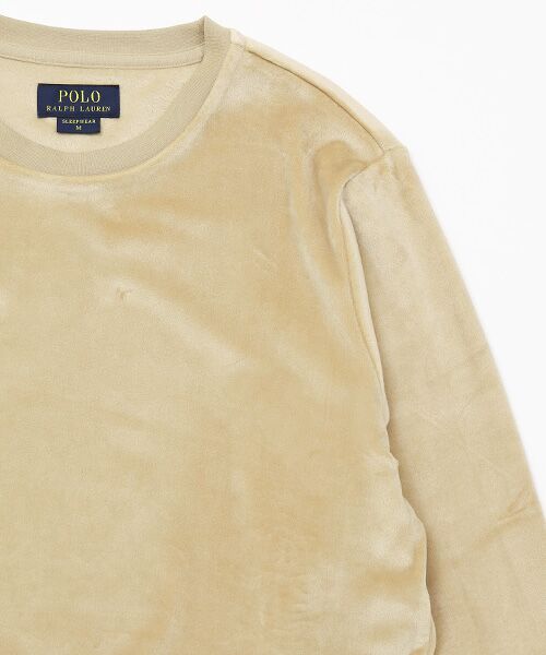 POLO RALPH LAUREN UNDERWEAR SLEEPWEAR / ポロ ラルフ ローレン アンダーウェア スリープウェア ルームウェア | ブラッシュドベロア ロングスリーブクルーネック | 詳細4