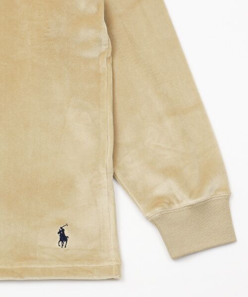 POLO RALPH LAUREN UNDERWEAR SLEEPWEAR / ポロ ラルフ ローレン アンダーウェア スリープウェア ルームウェア | ブラッシュドベロア ロングスリーブクルーネック | 詳細5