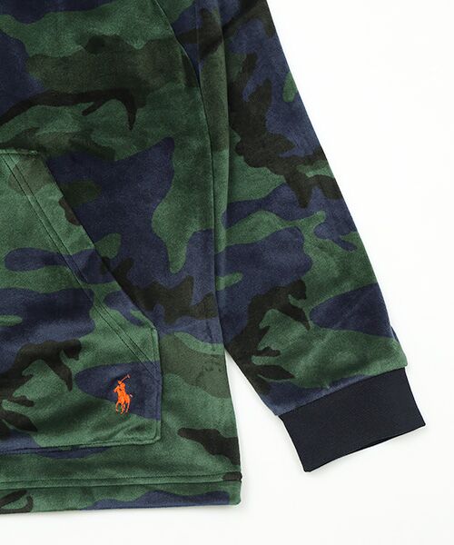 POLO RALPH LAUREN UNDERWEAR SLEEPWEAR / ポロ ラルフ ローレン アンダーウェア スリープウェア ルームウェア | ブラッシュドベロア ロングスリーブフーディー | 詳細4