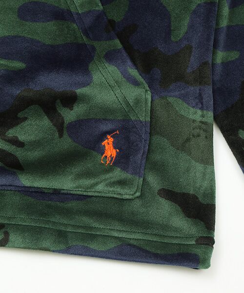 POLO RALPH LAUREN UNDERWEAR SLEEPWEAR / ポロ ラルフ ローレン アンダーウェア スリープウェア ルームウェア | ブラッシュドベロア ロングスリーブフーディー | 詳細5