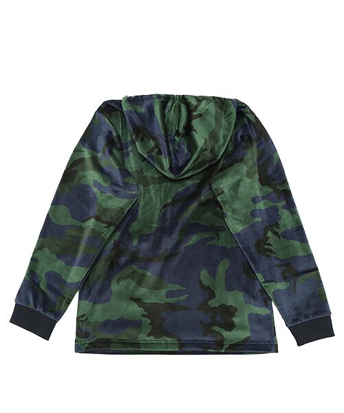 POLO RALPH LAUREN UNDERWEAR SLEEPWEAR / ポロ ラルフ ローレン アンダーウェア スリープウェア ルームウェア | ブラッシュドベロア ロングスリーブフーディー | 詳細6