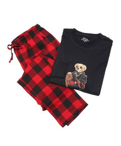 ミニフレンチテリースリープウェアセット ホリデーベア