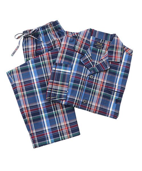 POLO RALPH LAUREN UNDERWEAR SLEEPWEAR / ポロ ラルフ ローレン アンダーウェア スリープウェア ルームウェア | パジャマ サミットチェック（ブルー）