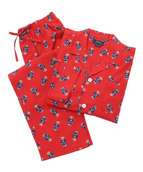 POLO RALPH LAUREN UNDERWEAR SLEEPWEAR / ポロ ラルフ ローレン アンダーウェア スリープウェア ルームウェア | パジャマ コアフラッグセーターベア（レッド）