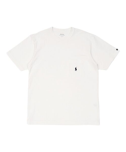 POLO RALPH LAUREN UNDERWEAR SLEEPWEAR / ポロ ラルフ ローレン アンダーウェア スリープウェア ルームウェア | メッシュピケ クルーネック ショートスリーブシャツ（ホワイト）