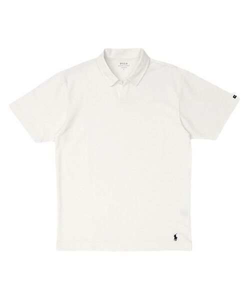 POLO RALPH LAUREN UNDERWEAR SLEEPWEAR / ポロ ラルフ ローレン アンダーウェア スリープウェア ルームウェア | メッシュピケ ジョニーカラーショートスリーブシャツ（ホワイト）