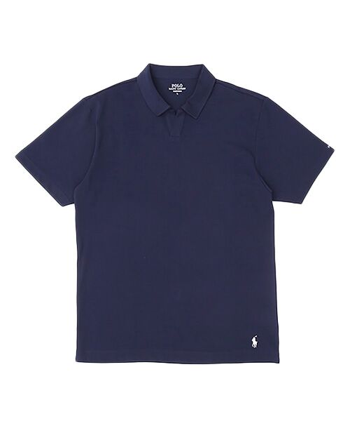 POLO RALPH LAUREN UNDERWEAR SLEEPWEAR / ポロ ラルフ ローレン アンダーウェア スリープウェア ルームウェア | メッシュピケ ジョニーカラーショートスリーブシャツ（ネイビー）