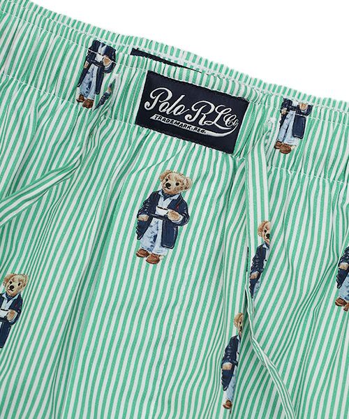 POLO RALPH LAUREN UNDERWEAR SLEEPWEAR / ポロ ラルフ ローレン アンダーウェア スリープウェア ルームウェア | スリープショートパンツ モーニングローブベア ストライプ | 詳細4