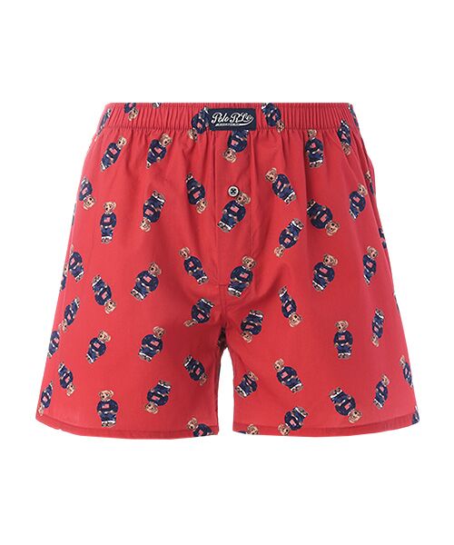 POLO RALPH LAUREN UNDERWEAR SLEEPWEAR / ポロ ラルフ ローレン アンダーウェア スリープウェア トランクス | トランクス コアフラッグセーターベア（ペールレッド）