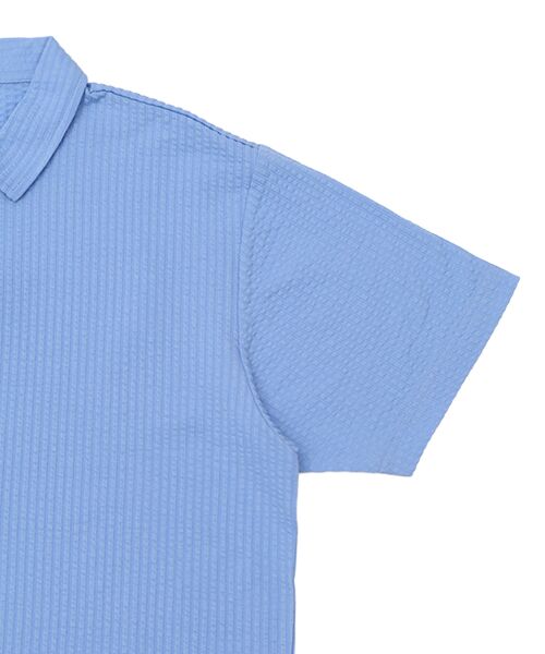 POLO RALPH LAUREN UNDERWEAR SLEEPWEAR / ポロ ラルフ ローレン アンダーウェア スリープウェア ルームウェア | ニットシアサッカー ジョニーカラー ショートスリーブシャツ | 詳細3