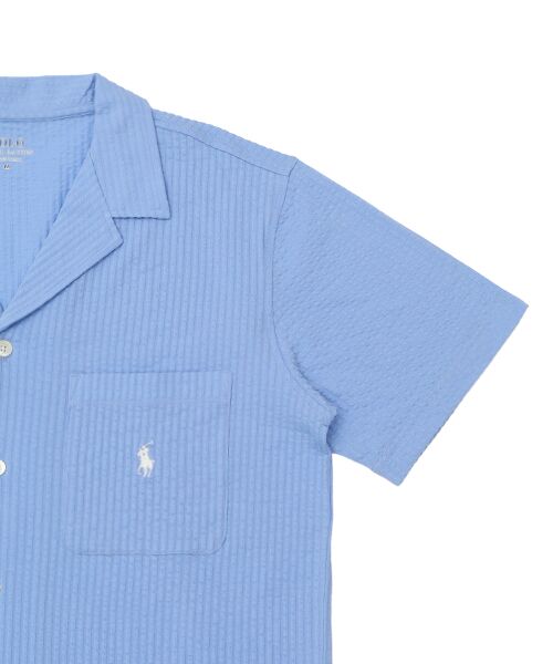 POLO RALPH LAUREN UNDERWEAR SLEEPWEAR / ポロ ラルフ ローレン アンダーウェア スリープウェア ルームウェア | ニットシアサッカー PJトップ ショートスリープ | 詳細3