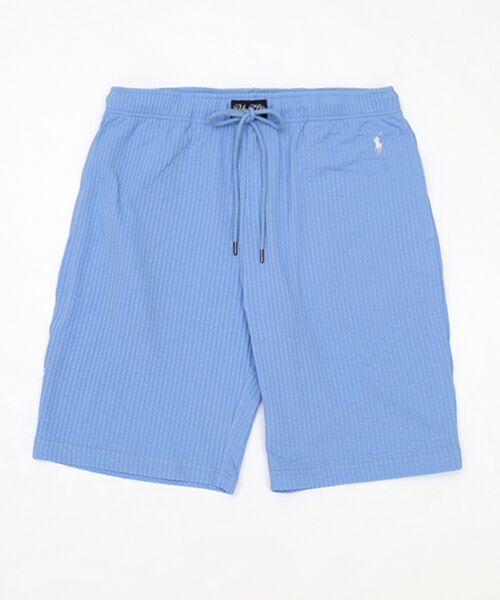 POLO RALPH LAUREN UNDERWEAR SLEEPWEAR / ポロ ラルフ ローレン アンダーウェア スリープウェア ルームウェア | ニットシアサッカー スリープショートパンツ（ブルーグレー）