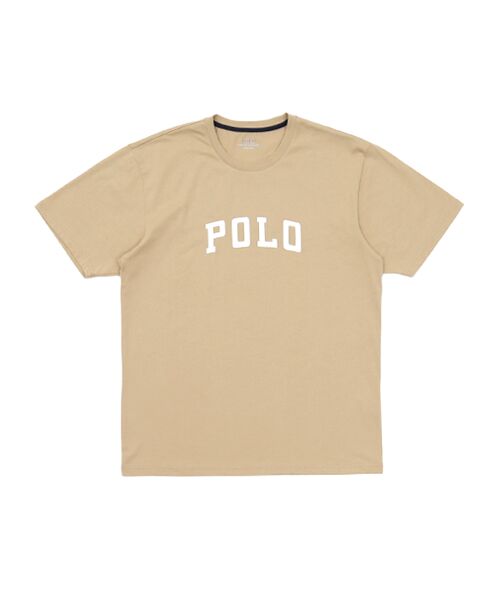 POLO RALPH LAUREN UNDERWEAR SLEEPWEAR / ポロ ラルフ ローレン アンダーウェア スリープウェア ルームウェア | ショートスリーブクルーネックシャツ ロゴプリント（ベージュ）