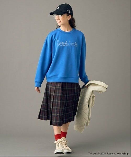 POM PONETTE AMI / ポンポネット アミ ミニ・ひざ丈スカート | 【AMI】ミドル丈チェックプリーツスカート | 詳細1