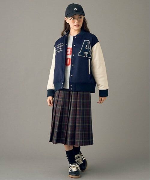 POM PONETTE AMI / ポンポネット アミ ミニ・ひざ丈スカート | 【AMI】ミドル丈チェックプリーツスカート | 詳細10