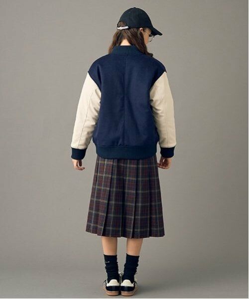 POM PONETTE AMI / ポンポネット アミ ミニ・ひざ丈スカート | 【AMI】ミドル丈チェックプリーツスカート | 詳細12