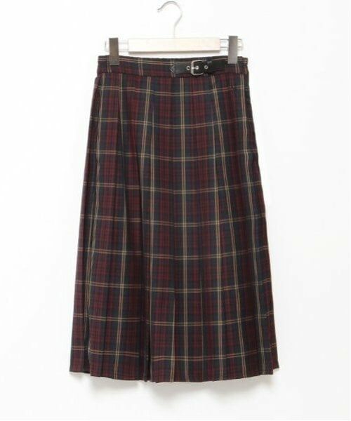 POM PONETTE AMI / ポンポネット アミ ミニ・ひざ丈スカート | 【AMI】ミドル丈チェックプリーツスカート | 詳細13