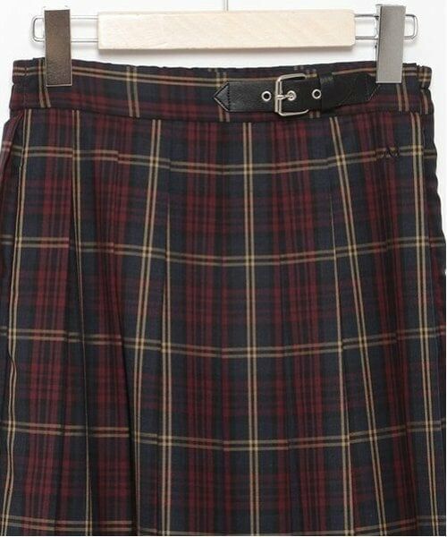 POM PONETTE AMI / ポンポネット アミ ミニ・ひざ丈スカート | 【AMI】ミドル丈チェックプリーツスカート | 詳細15