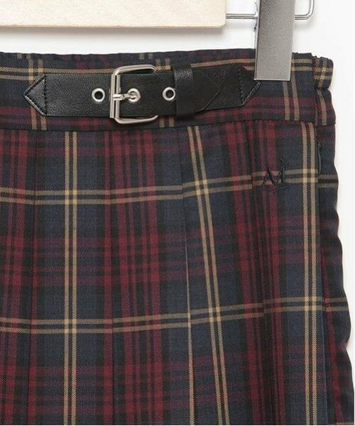 POM PONETTE AMI / ポンポネット アミ ミニ・ひざ丈スカート | 【AMI】ミドル丈チェックプリーツスカート | 詳細18