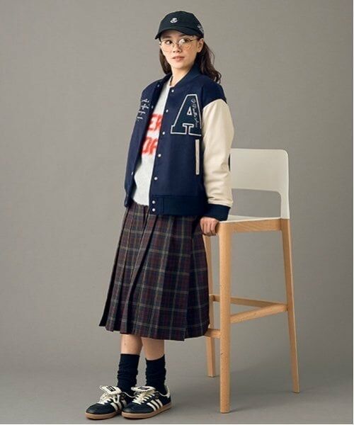 POM PONETTE AMI / ポンポネット アミ ミニ・ひざ丈スカート | 【AMI】ミドル丈チェックプリーツスカート | 詳細7