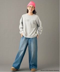 POM PONETTE AMI / ポンポネット アミ その他パンツ | 【AMI】パールフックデニムワイドパンツ