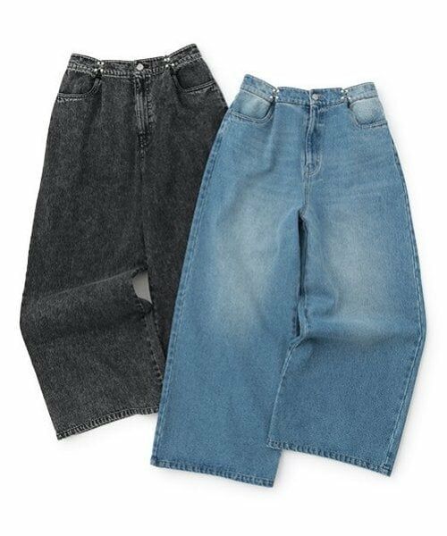 POM PONETTE AMI / ポンポネット アミ その他パンツ | 【AMI】パールフックデニムワイドパンツ | 詳細11