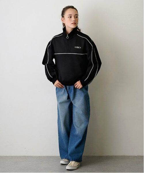 POM PONETTE AMI / ポンポネット アミ その他パンツ | 【AMI】パールフックデニムワイドパンツ | 詳細20