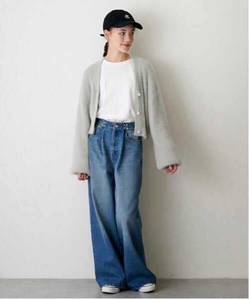 POM PONETTE AMI / ポンポネット アミ その他パンツ | 【AMI】パールフックデニムワイドパンツ | 詳細21