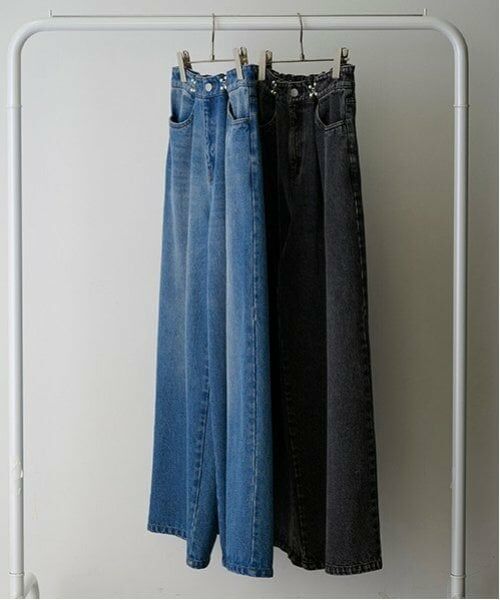 POM PONETTE AMI / ポンポネット アミ その他パンツ | 【AMI】パールフックデニムワイドパンツ | 詳細23